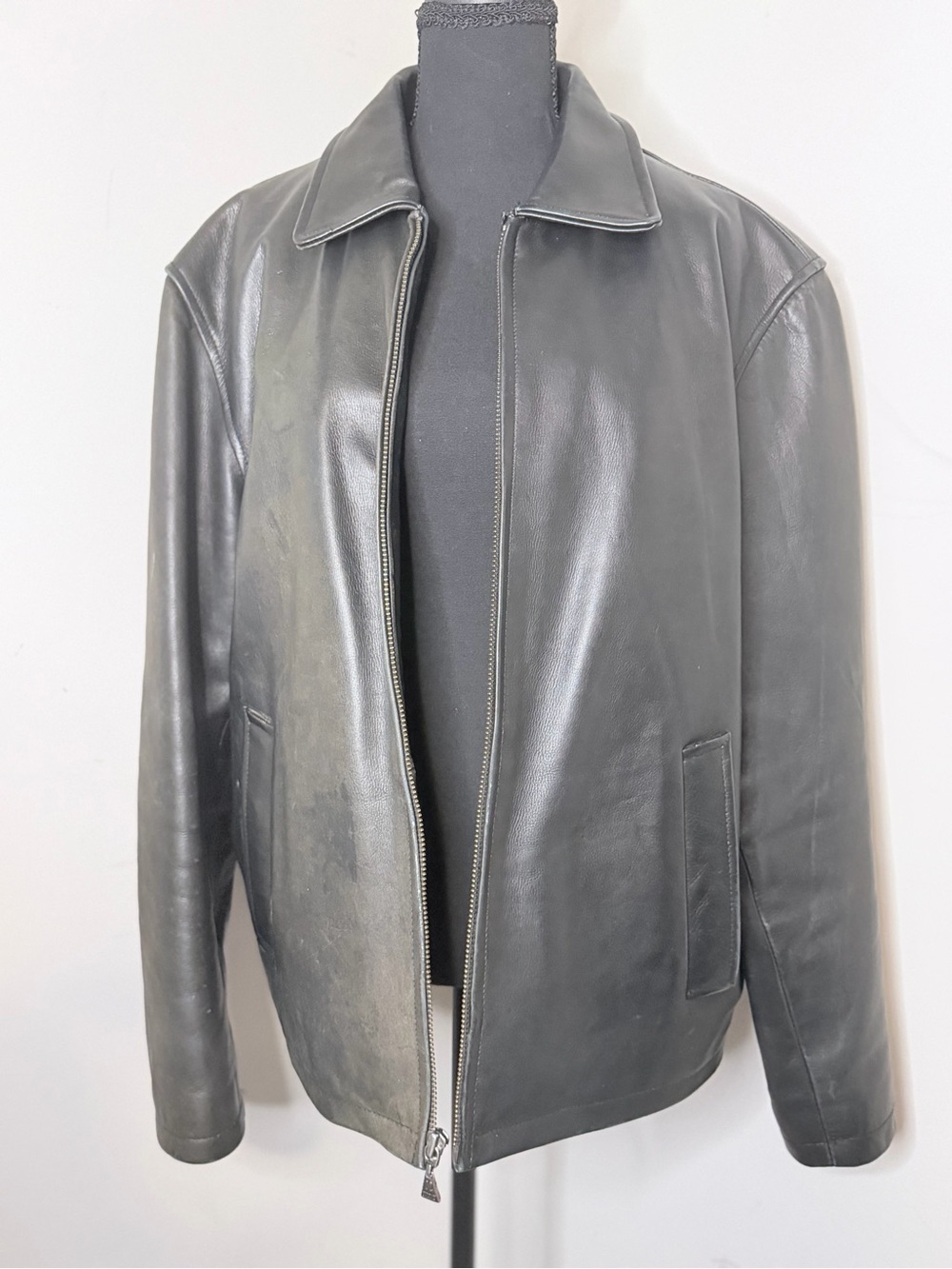 100% Real Genuine Vintage Wilson’s Leather M. Julian Jacket Mens Sz M Black
